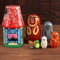 Матрёшка &laquo;Теремок&raquo; 7 персонажей, МИКС