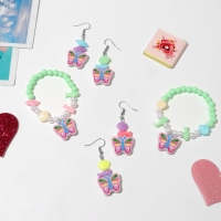 Набор детский «Выбражулька» 2 предмета: серьги, браслет, бабочки, цвет МИКС Набор детский «Выбражулька» 2 предмета: серьги, браслет, бабочки, цвет МИКС