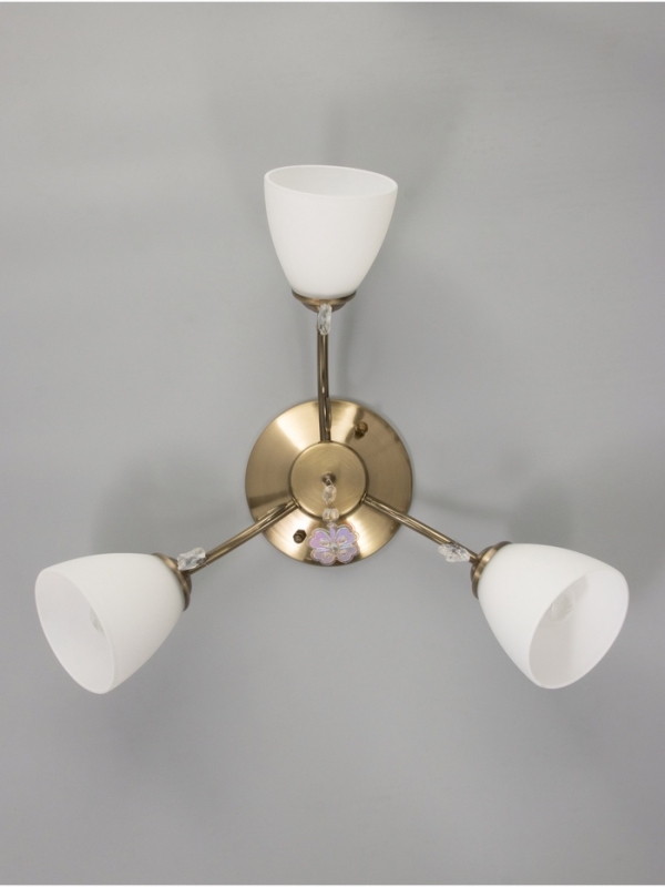 Люстра "Луиза" 3х40Вт Е27 бронза 56х56х26см