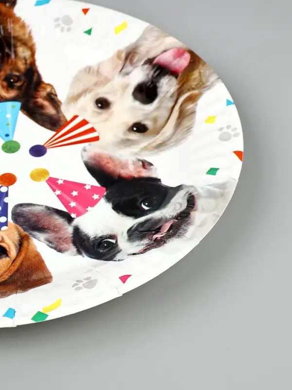 Тарелка Собачки фотографичные 17см 6шт/G