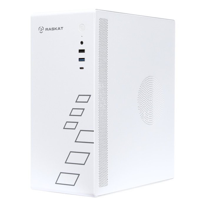 Компьютер Raskat Standart 300, i3 12100, 16 Гб, SSD 480 Гб, Intel UHD, noOS, белый