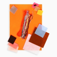 Набор для создания игрушки из фетра + раскраска &laquo;Молочный Кот&raquo;