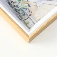 Фоторамка пластик на 4 фото 10х15 см "Двухцветная" бук и белый 30х30х2 см