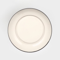 Тарелка &laquo;Персия&raquo;, керамика, серая, 19 см, 1 сорт, Иран