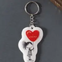 Брелок ПВХ "Я девачка!" мягкий 4,2х6,5 см