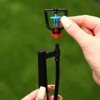 Форсунка-ороситель разбрызгивающая для капельного полива, h=56 см, с пикой, пластик, Greengo