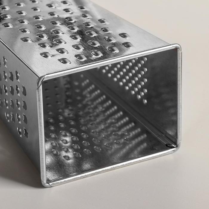 Тёрка &laquo;Комфорт&raquo;, 4 грани с контейнером 450 мл и круглой ручкой, 11&times;8,5&times;28 см, цвет МИКС