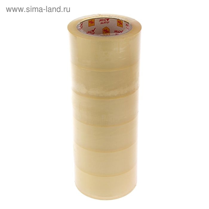 Клейкая лента Клейкая лента "Мой выбор", прозрачная, 48 мм х 120 м, 35 мкм