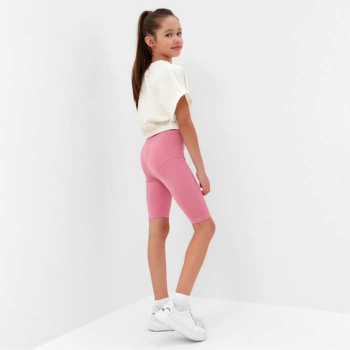 Велосипедки для девочки MINAKU, цвет розовый, рост 164 см Велосипедки для девочки MINAKU, цвет розовый, рост 164 см