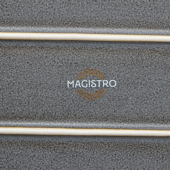 Блюдо фарфоровое овальное Magistro Urban, 450 мл, 24&times;13,7&times;2,7 см, цвет серый
