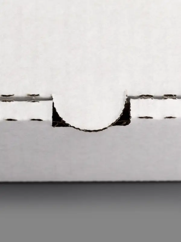 Коробка для пирога, белая, 45 х 33 х 6 см