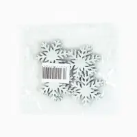 Снежинки зелёные, на клеевой основе, 3 &times; 3 см (набор 12 шт)