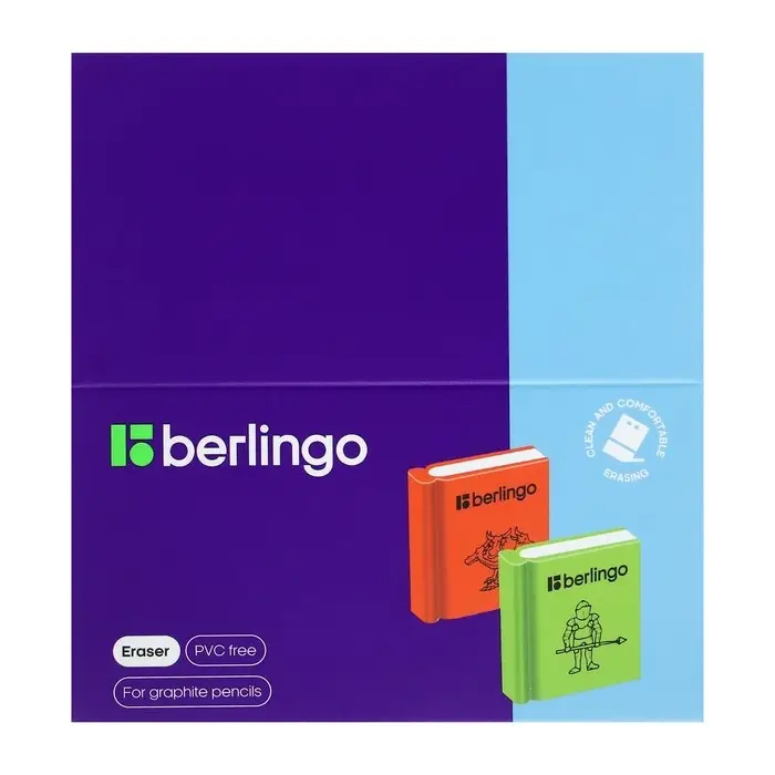 Ластик Berlingo Fairy Tales, 28 х 25 х 7мм, термопластичная резина, ассорти