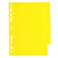 Набор разделителей листов А5 Office-2000, 5 листов без индексации, цветные, пластик 120 мкм