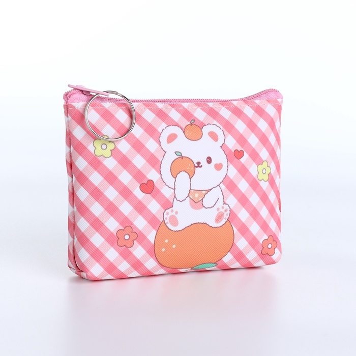 Кошелёк монетница на молнии, цвет МИКС