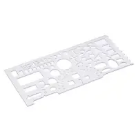 Линейка офицерская Calligrata, 20 см, полупрозрачная