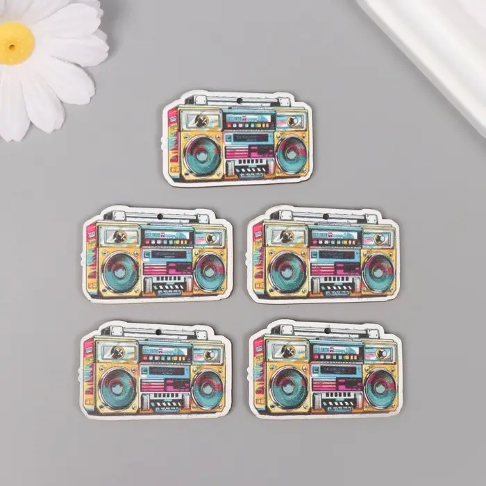 Декор для творчества дерево "Бумбокс" 2,9х4,5х0,3 см