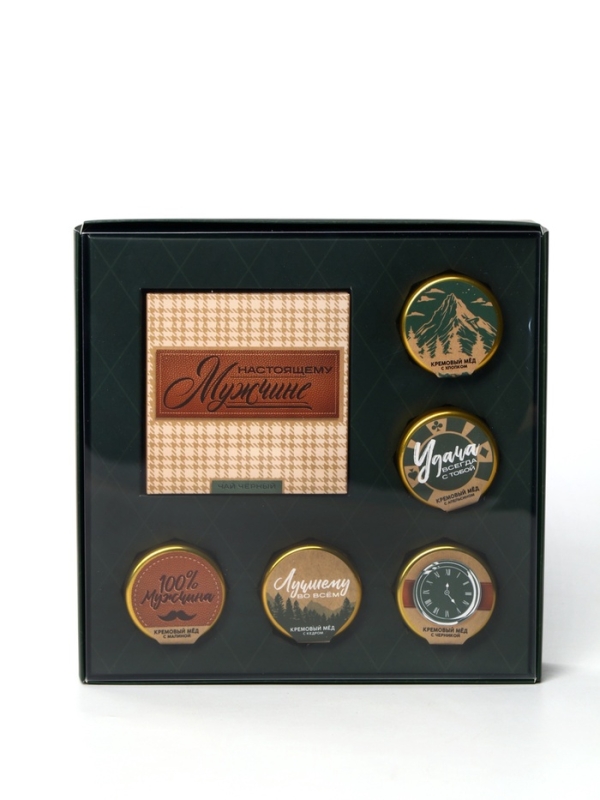 Набор "23 февраля - настоящему мужчине": крем-мёд, чай