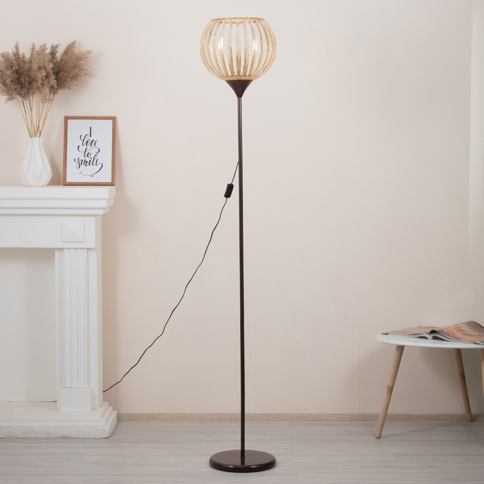 Торшер "Лаура" 1х15Вт Е27 коричневый 31х31х178см