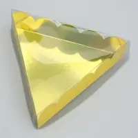 Коробка для печенья, кондитерская упаковка с пластиковой крышкой, &laquo;Жёлтая&raquo;, 18 х 3 см