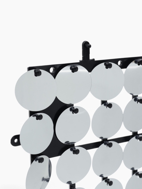 Панель с пайетками для фотозоны, круглые, 30*30см, цвет серебристый