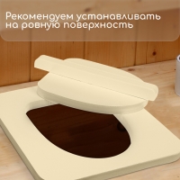 Сиденье для уличного туалета, 38 &times; 50 см, с крышкой, Эконом, пенополистирол