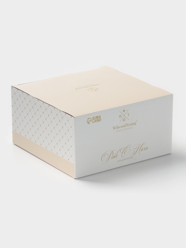 Чайная пара 220 мл WY  "Pink O'hara", чёрный