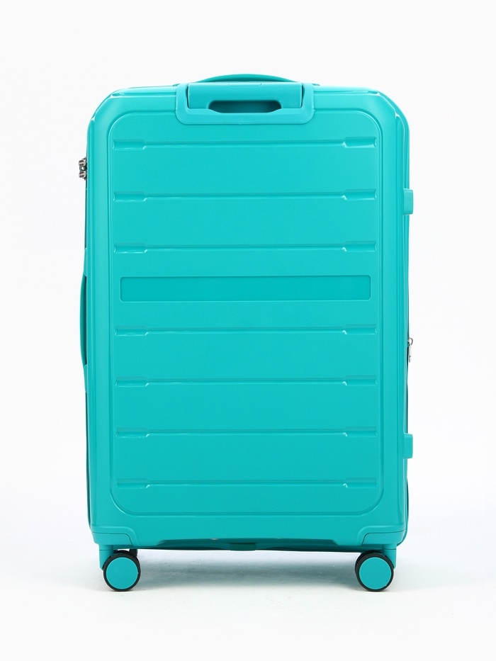 Чемодан 28", PP, 49*30*76, отд на молнии, код замок, 4 колеса, зеленый