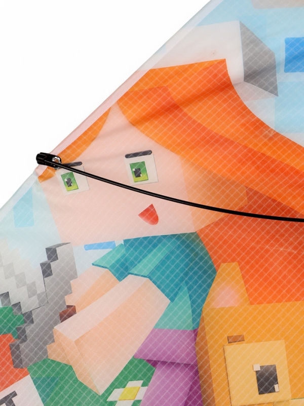 Funny toys Воздушный змей, пиксельный мир 70х105 см