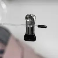 Вешалка для брюк и юбок с зажимами, 30&times;10 см, серебряная