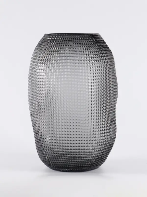 Ваза &laquo;Аллесио&raquo;, 30&times;20 см, стекло, чёрная