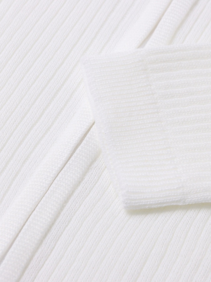 Костюм детский вязаный (кофта и брюки) MINAKU, цвет белый, рост 122 см