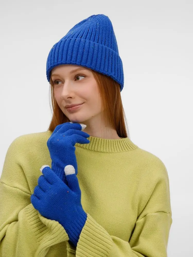 Перчатки сенсорные Spotti Senso, синие, размер L/XL