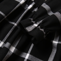 Платье детское KAFTAN "Клетка", р. 34 (122-128 см), черный Платье детское KAFTAN "Клетка", р. 34 (122-128 см), черный