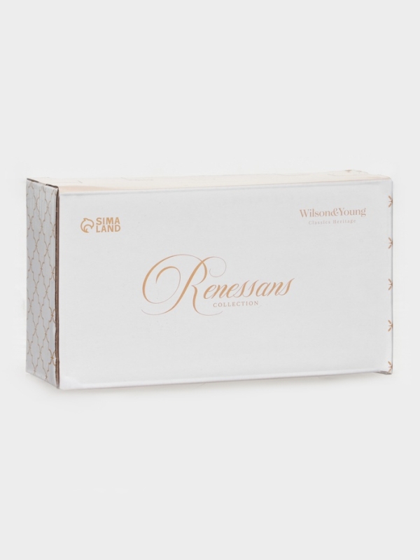 Набор для специй WY "Renessans" 14х5х8,5 см, солонка, перечница, подставка для зубочисто