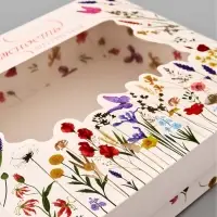 Коробка подарочная &laquo;Нежность&raquo;, тиснение, 23.5 &times; 20.5 &times; 5.5 см