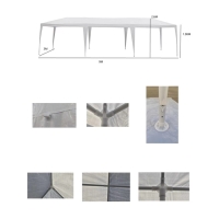 Шатёр туристический, 900&times;300 см, открытый, белый