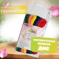 Набор ниток мулине №14, 8 &plusmn; 1 м, 6 шт