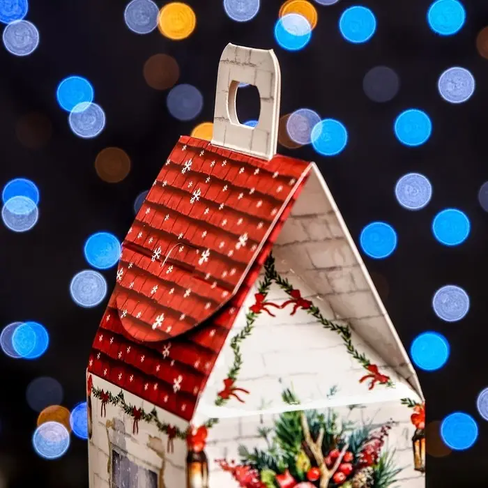 Подарочная коробка &laquo;Домик Тёплая сказка&raquo;,9.1&times;7&times;15.7 см