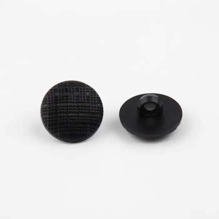 Пуговица на ножке, d = 15 мм, цвет чёрный, цена за 1 штуку