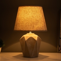 Настольная лампа "Аурика" Е14 40Вт бежевый 22х22х34см Настольная лампа "Аурика" Е14 40Вт бежевый 22х22х34см