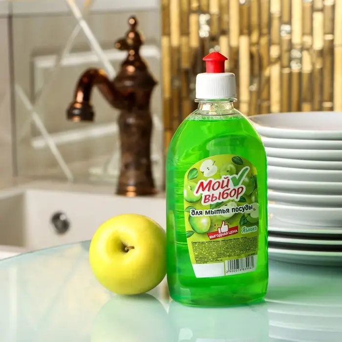Средство для мытья посуды Мой выбор, "Яблоко", 500 мл