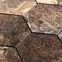 Панель самоклеящаяся 30*30см мозаика соты, темная Панель самоклеящаяся 30*30см мозаика соты, темная