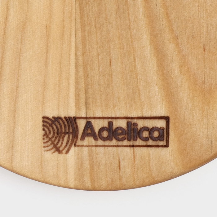 Доска для подачи Adelica &laquo;Бургерная&raquo;, с ручкой, 20&times;13&times;1,8 см, берёза