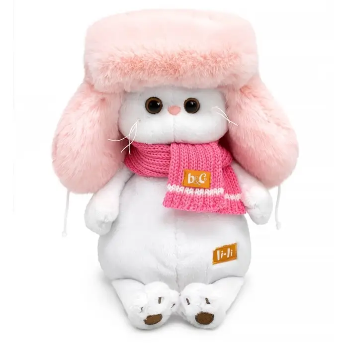 Мягкая игрушка &laquo;Кошечка Ли-Ли&raquo;, в меховой шапке и шарфе, 24 см
