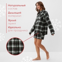 Пижама женская (рубашка и шорты) KAFTAN размер 50-52, зелёный Пижама женская (рубашка и шорты) KAFTAN размер 50-52, зелёный