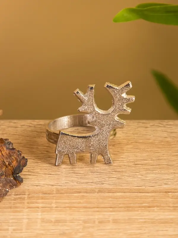 Кольцо для салфеток "Оленёнок" алюминий 5х4х5 см