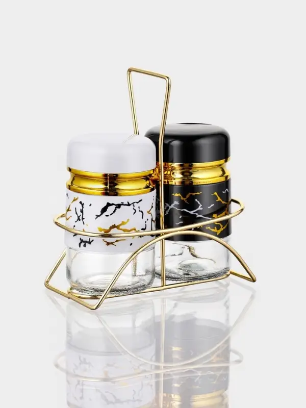 Набор для специй "S&P.Marble", 2 шт, на подставке