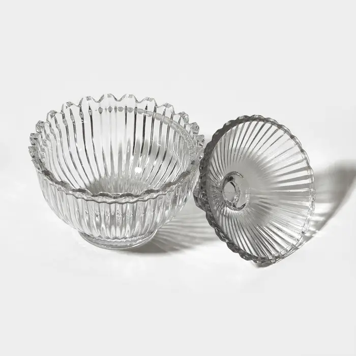 Сахарница стеклянная с крышкой PERSIA, 225 мл