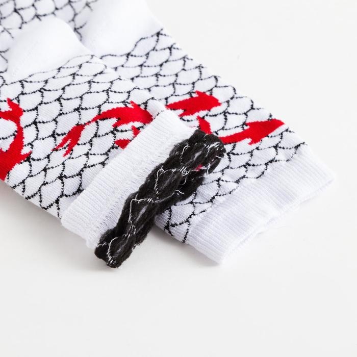 Носки MINAKU &laquo;Рыбки&raquo;, цвет чёрный, размер 38-39 (25 см)